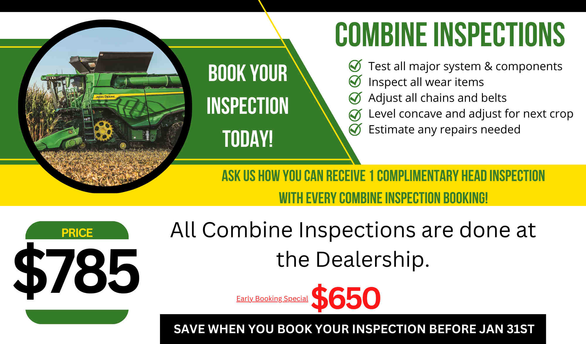 Combine Inspections